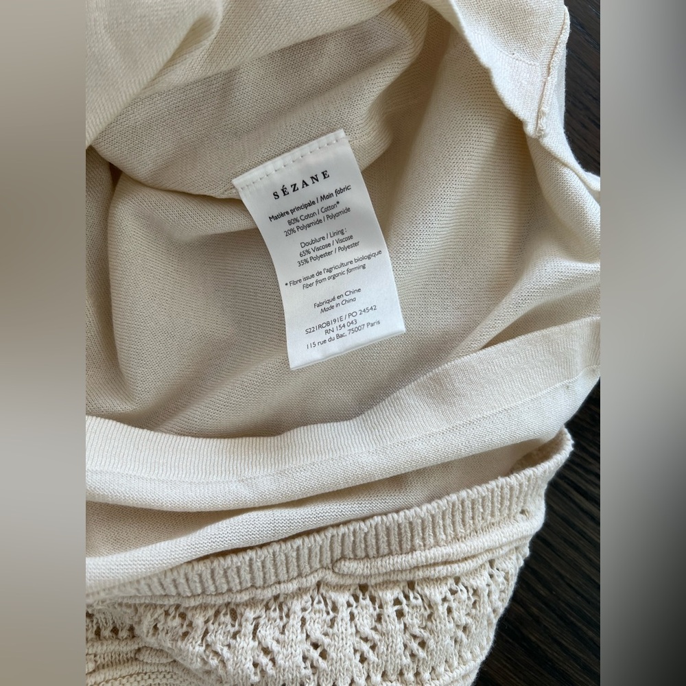 Sezane Leyla Crochet Dress Sz S - Picture 10 of 11